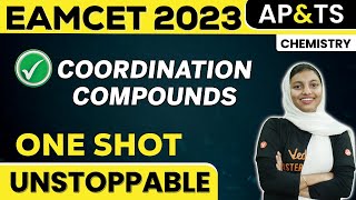 Coordination Compounds Oneshot  Chemistry  Eamcet 2023  AP amp TS  Shibila Maam  Vedantu Telugu [upl. by Cowey]