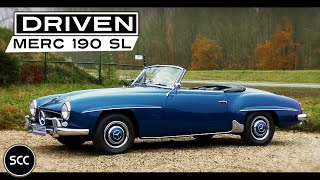 MERCEDES 190SL  190 SL 1960  Modest test drive  MercedesBenz W121 engine sound  SCC TV [upl. by Relyt]