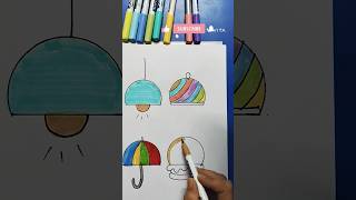 how to draw easy drawing with semicircle shorts [upl. by Torrance]