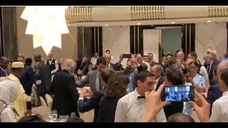 Macron Trudeau and Pashinyan dancing Armenian [upl. by Eldwen]