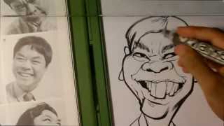 How to Draw a Caricature  Caricature Demonstration [upl. by Chelton]