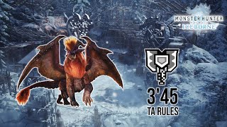 MHW Iceborne Tempered Teostra vs Charge Blade Solo 34555 TA Rules [upl. by Nahaj]