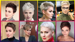 Asymmetrical fresh short pixie haircut ideas latest Fashion Short layers wavy hair cutting ideas [upl. by Ecneps71]