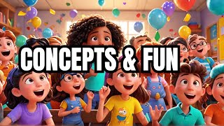 CONCEPTS FUN SONG LETS LEARN TOGETHER  FUN KIDS SONG  DADAA TV [upl. by Ssitruc]