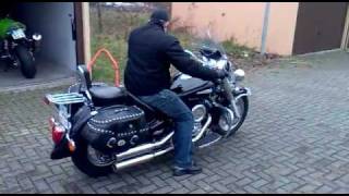 Yamaha Dragstar 1100 Classic sound [upl. by Lateehs]