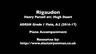 Rigaudon by Henry Purcell Piano Accompaniment [upl. by Yremogtnom105]