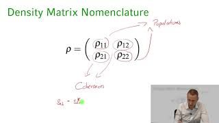 Quantum Optics  01 Lecture 6 Density Matrices Intro 14 46 [upl. by Tris]