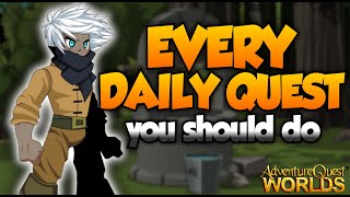 AQW EVERY DAILY QUEST YOU SHOULD DO 2023 [upl. by Ranjiv]