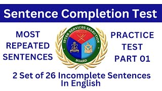 The Psychology of Sentence Completion ISSB and SSB Examples [upl. by Ymmik]