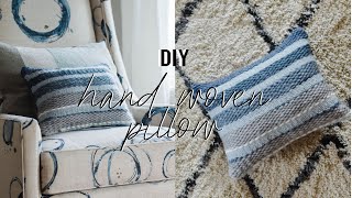 Weaving 101  How to Make Your Own Hand Woven Pillow [upl. by Neala712]