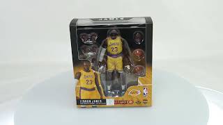 MAFEX Lakers Lebron James Action Figure Box Video [upl. by Blainey476]