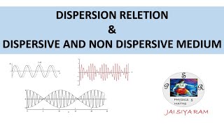 dispersion relation amp dispersive and non dispersive medium bsc quantummechanics jaisiyaram [upl. by Auburn]