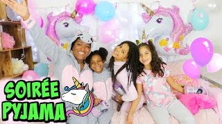 SOIREE PYJAMA LICORNE ENTRE FILLES avec Médina et Kim AMBIANCE DE FOLIE [upl. by Alveta368]