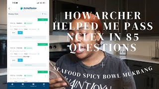 PASSED NGN NCLEX IN 85 s  Archer Reviewer  Scores  RollingwithMelia Seafood Spicy Bowl Mukbang ☼ [upl. by Deach883]