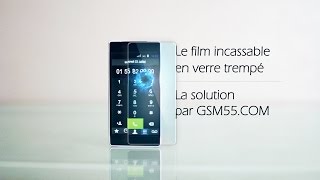 Film incassable en verre trempé  GSM55com [upl. by Ahsoyek77]