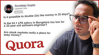 Answering Weird Finance Questions On Quora  Money Questions On Quora  Paritosh Nath [upl. by Cyrille]