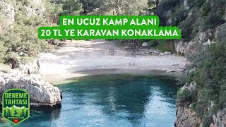 20 TL YE KARAVAN KONAKLAMA  KORSAN KOYU PALA DAYININ YERİ [upl. by Anemolihp]