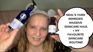 Neals Yard Remedies skincare haul and my favourite skincare routine [upl. by Roger]