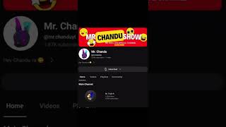 Mr Chandu official channel subscribe koro MR Triple R MrChandu mrchandu mrtripler [upl. by Grubman]