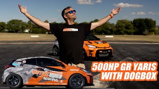 500horsepower GR Yaris with 6Speed DogBox Crazy hot hatch [upl. by Zusman707]