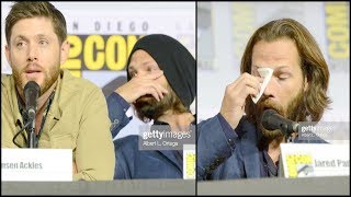 Supernatural Cast Cry Saying Goodbye In Their Final Comic Con Panel [upl. by Ahtekal200]