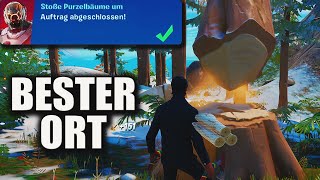 Stoße Purzelbäume um Fortnite Saisonaufträge  Purzelbaum Orte Purzel Bäume in Fortnite umstoßen [upl. by Lebezej]