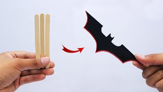 Cool Batman Batarang Out Of Popsicle Sticks [upl. by Dekeles]