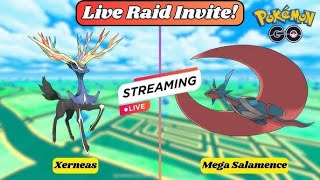 🔴Live Xerneas amp mega salamence raids by rrslive in pokemon go [upl. by Rafaelof168]