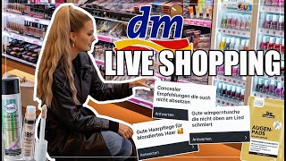 DM LIVE SHOPPING Dezember 2023 mit Tipps amp Tricks 🥰 Concealer  Mascara Empfehlung usw I Cindy Jane [upl. by Esteban]