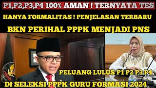 PENJELASAN TERBARU BKN TERKAIT PELUANG LULUS PPPK amp PPPK BISA DIANGKAT PNS amp NASIB GURU HONORER [upl. by Anev]