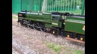 Halton Miniature Railway BRITANNIA CLASS 7 4 6 2 TONY BICKERSTAFFE WAKEFIELD [upl. by Aznecniv]