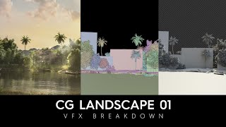 CG Landscape 01  VFX Breakdown [upl. by Kessel]