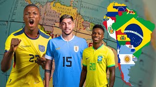 The Best Footballer From EVERY Country In South America 2024 [upl. by Hodge]