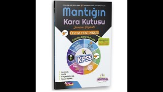 2020 KPSS Mantığın Kara Kutusu Tamamı Çözümlü Soru Bankası  İnformal Yayınları [upl. by Ynnij920]