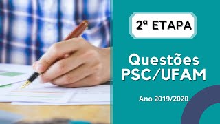 QUESTÃO 47 DA 2ª ETAPA PSCUFAM 2019 [upl. by Jermyn]