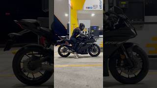 R7 exhaust sound 💨🇹🇷yamahar7 r7 bikergirl motorcu pistagprr agv alpinestars motogirl [upl. by Mathew]