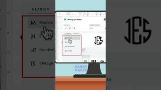 How to Make Monogram in Cricut Design Space Tutorial Video howto maker monogram designspace [upl. by Orodoet]