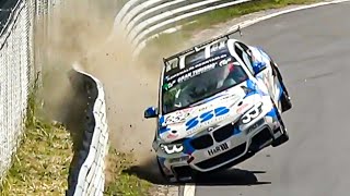 Nürburgring CRASHES Many Destroyed Tires Close Overtakes amp Action NLS Race5  08 07 2023 [upl. by Margarethe]