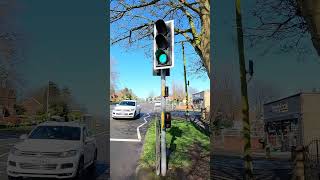 NewcastleunderLyme Clayton Road A519 Siemens Helios CLS Traffic Lights Puffin Crossing [upl. by Ane]