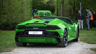 2019 Lamborghini Huracan EVO Spyder  Driving Sounds amp Overview [upl. by Eimarrej]