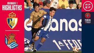 Resumen PrimeraFederación  SD Ponferradina 01 Real Sociedad B  Jornada 1  Temporada 20242025 [upl. by Naoma]