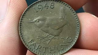 1948 United Kingdom Farthing Coin • Values Information Mintage History and More [upl. by Enamrahc]