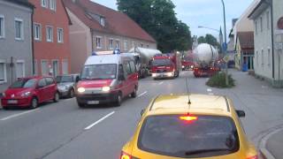 Hochwasser 2013 Feuerwehr Kolonne Plattling [upl. by Yehtomit]