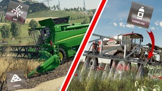 FARMING SIMULATOR 19  GAMEPLAY MAUVAISE HERBEENGRAIS ET ICONE DES CULTURES devblog [upl. by Akihsat]