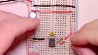 Circuit Assembly Tutorials  555 Timer Monostable Mode [upl. by Anitsrihc]