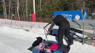 Snow Tubing in The Maine Family Snow Tube Park at Lost Valley  Auburn ME [upl. by Amilas]