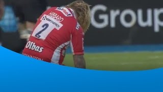 Richie Hibbards great hit on Brad Barritt [upl. by Jemine]