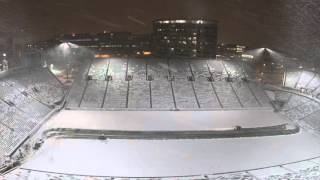 Kinnick Stadium Snow Removal TimeLapse [upl. by Christi]