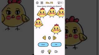 Brain Out Level 72  How many chicks are there Brain Out Puzzles Walkthrough Solutions [upl. by Airalednac970]