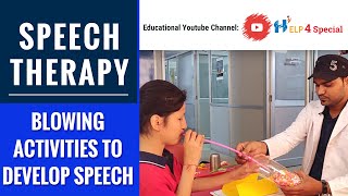 Speech Therapy  Blowing Activities to Develop Speech Help4Special [upl. by Kalie]